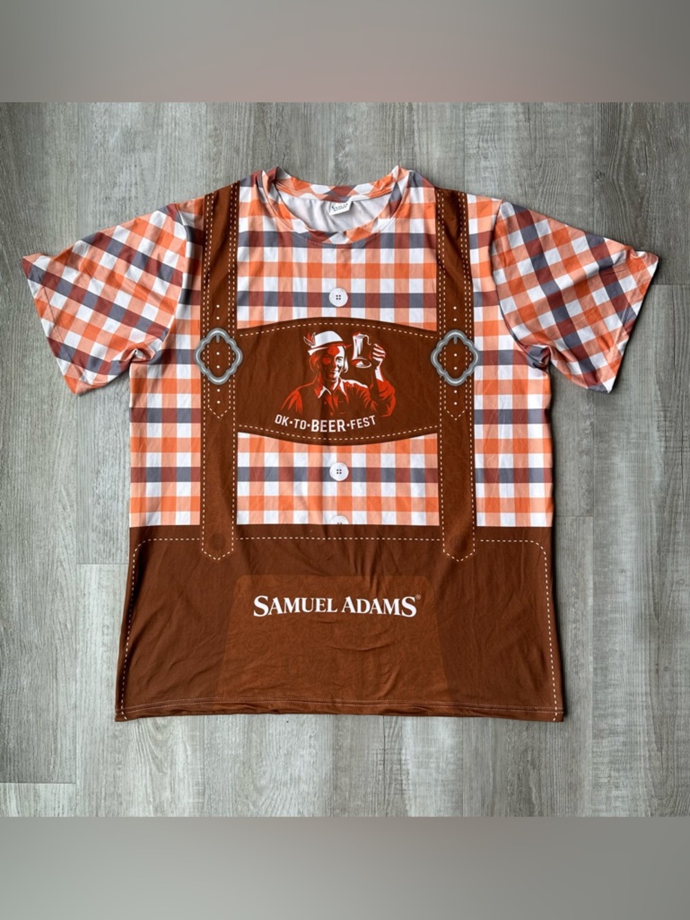 Samuel Adams Oktoberfest Lederhosen T Shirt